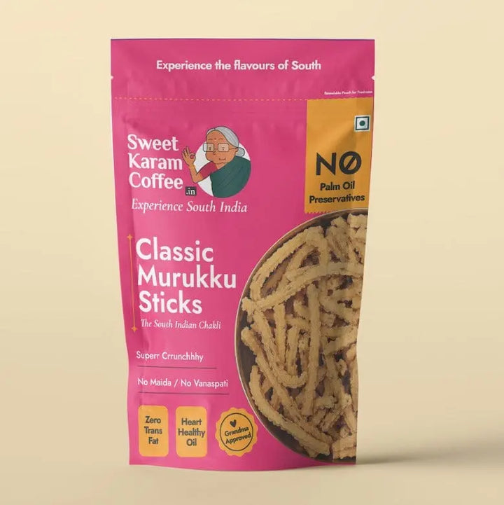 Classic Murukku (Mullu Murukku) Sticks - Crispy and Crunchy