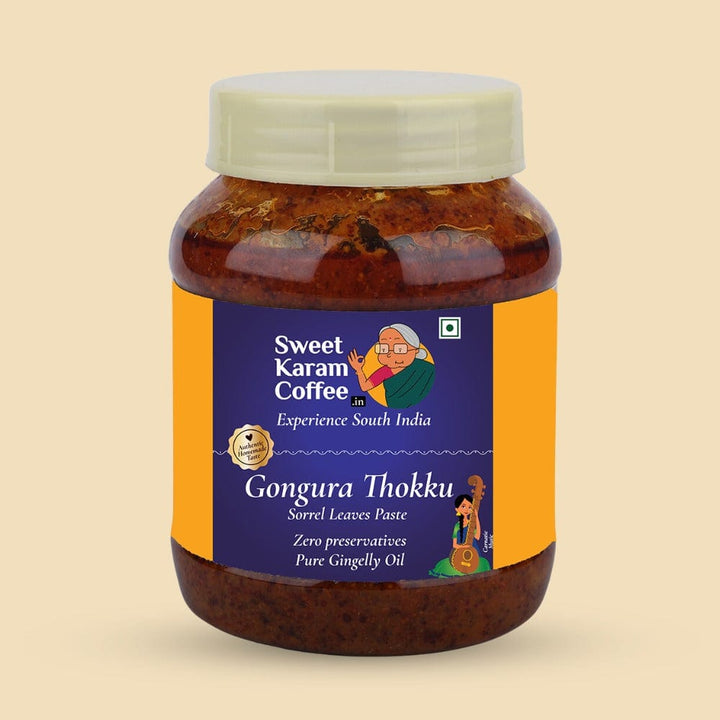 Gongura Thokku (Sorrel leaves paste)  - Free Shipping Across India