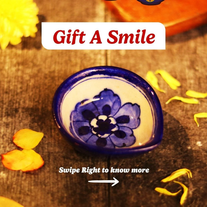 Diwali Handcrafted Diyas (pack of 2)  - Free Shipping Across India
