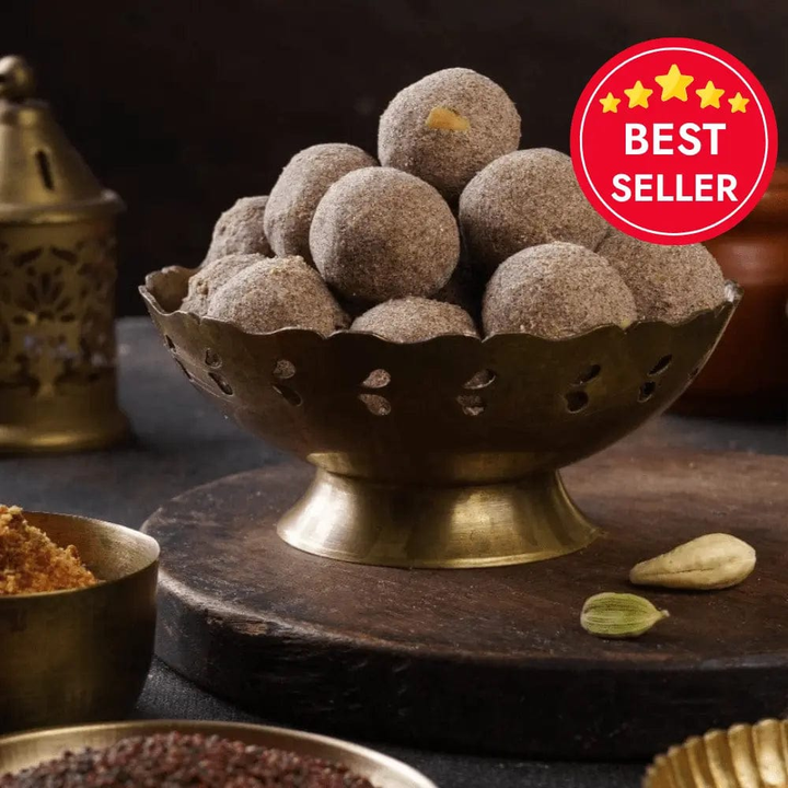 Ragi (Finger millet) Laddu 130g - 8 Pieces  - Free Shipping Across India