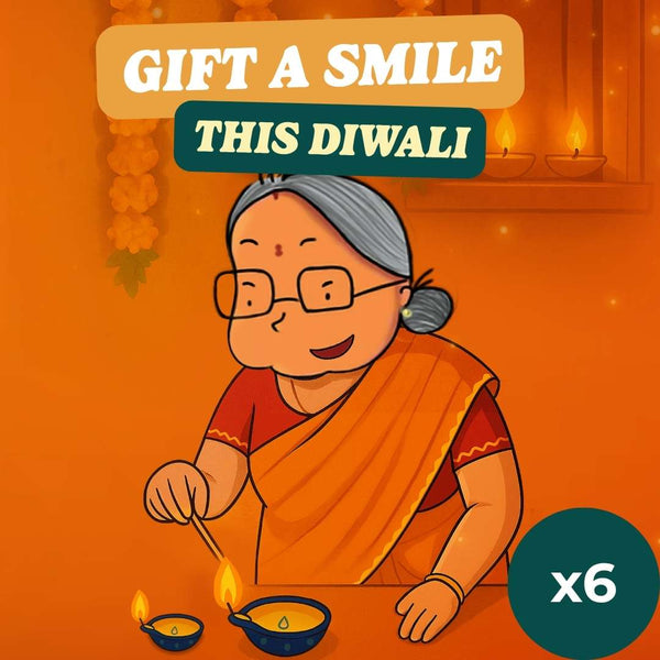 Diwali Handcrafted Diyas (pack of 6)  - Free Shipping Across India