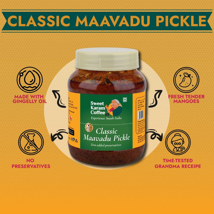 Classic Maavadu Pickle 500 g  - Free Shipping Across India