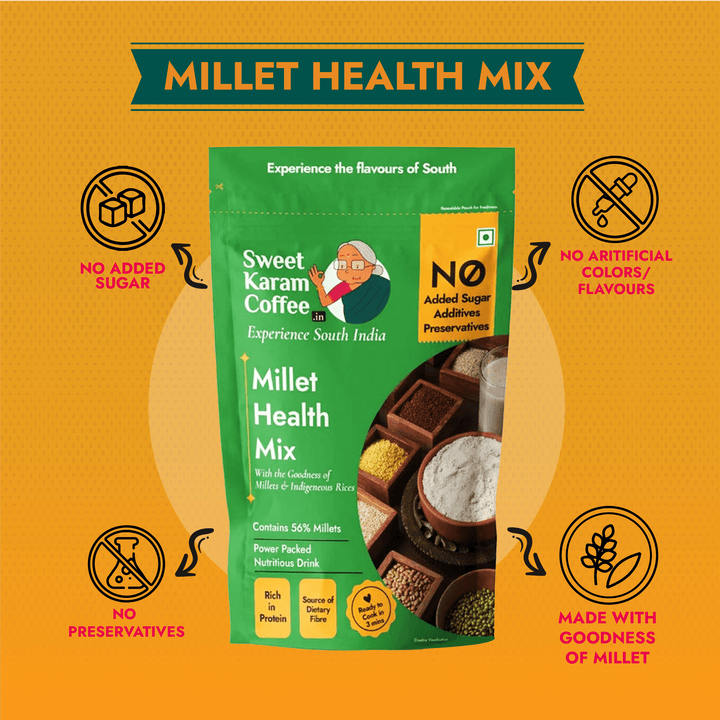 Millets Health Milk Mix (Kanji Maavu)  - Free Shipping Across India