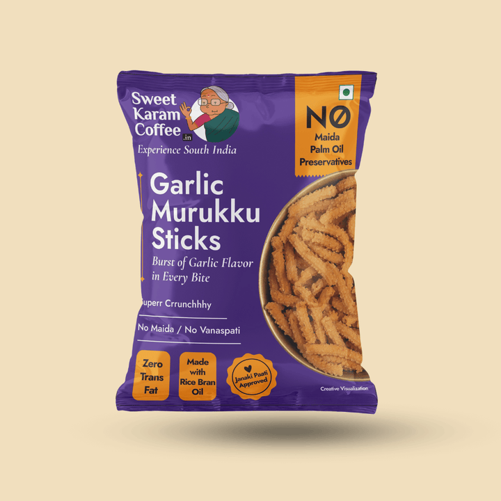 FREE Garlic Murukku Sticks 30 g (Max 1 QTY)  - Free Shipping Across India