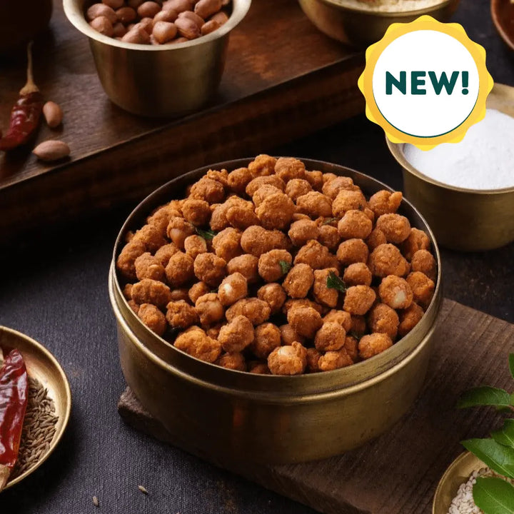 Masala Peanuts 200g (Pack of 2x100g)  - Free Shipping Across India