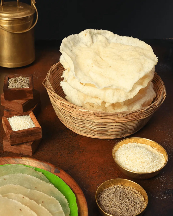 Elai Vadam (South Indian Rice Papad) - No preservatives/ artificial additives