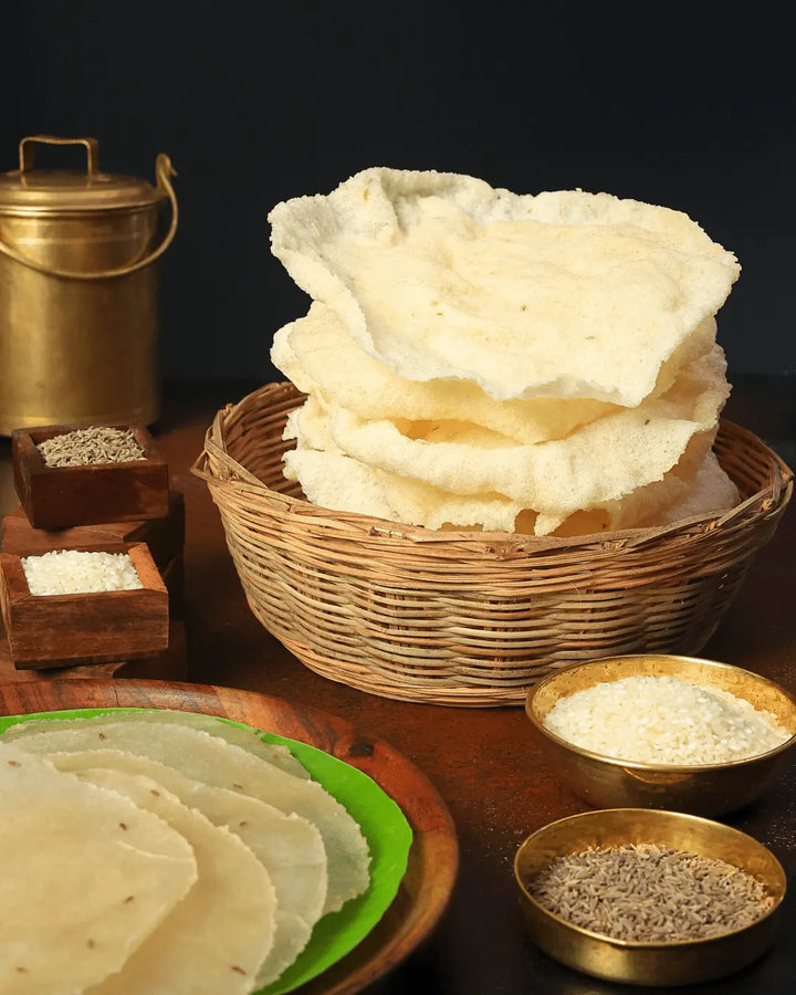Elai Vadam (South Indian Rice Papad) -  No preservatives/ artificial additives