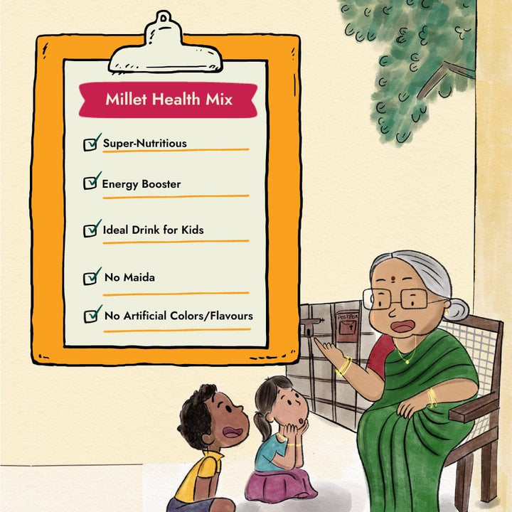 Millets Health Milk Mix (Kanji Maavu)  - Free Shipping Across India