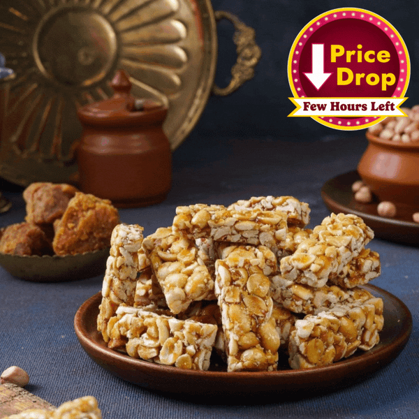 Peanut Chikki 150 g (Zero White Sugar)  - Free Shipping Across India
