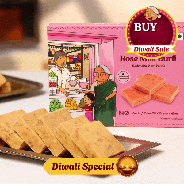 Rose Milk Burfi