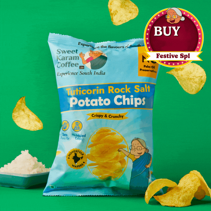 Potato Chips - Tuticorin Rock Sea Salt  - Free Shipping Across India