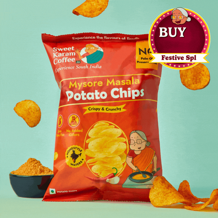 Potato Chips - Mysore Masala  - Free Shipping Across India