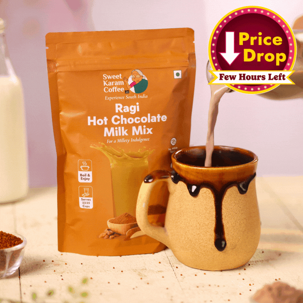 Ragi Hot Chocolate Milk Mix 250 g  - Free Shipping Across India