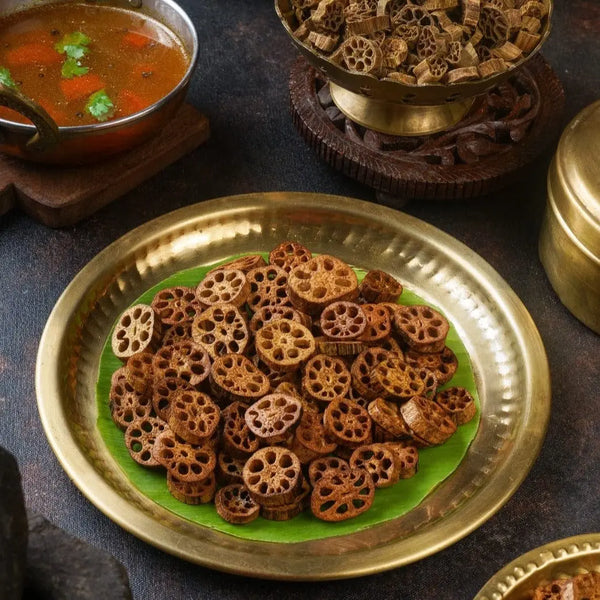 Lotus Stem Crisps (Thamarai Thandu Vathal) 100g  - Free Shipping Across India