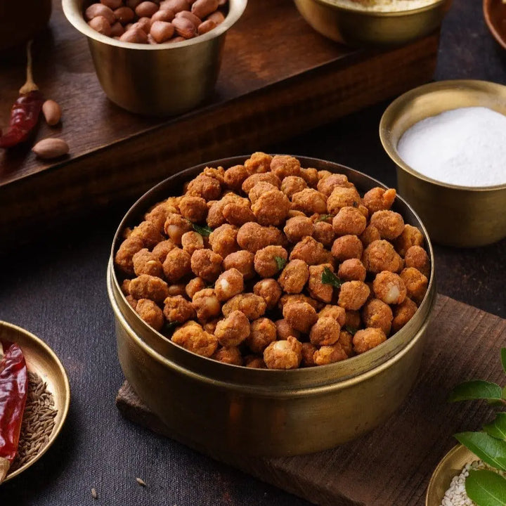 Masala Peanuts (Pack of 2x100g)  - Free Shipping Across India