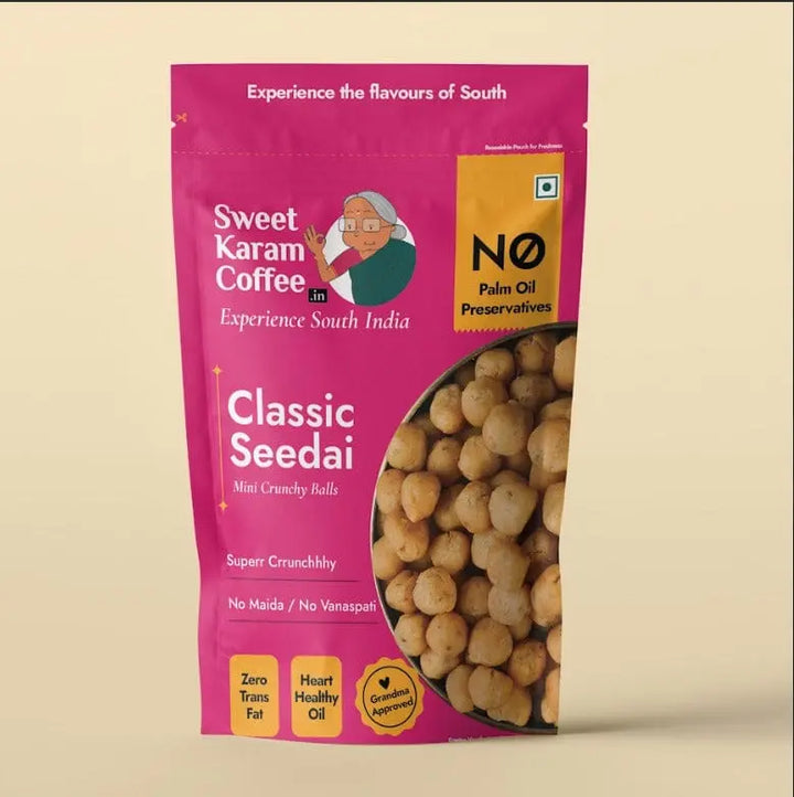 Seedai (Rice balled snack) - Made from 100% Groundnut Oil