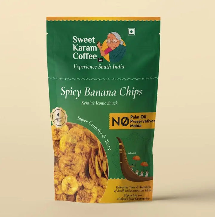 Spicy Nenthiram Chips 110g  - Free Shipping Across India