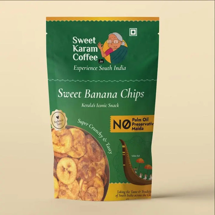Sweet Banana Chips - Crispy and Fresh - Vegan and Gluten Free