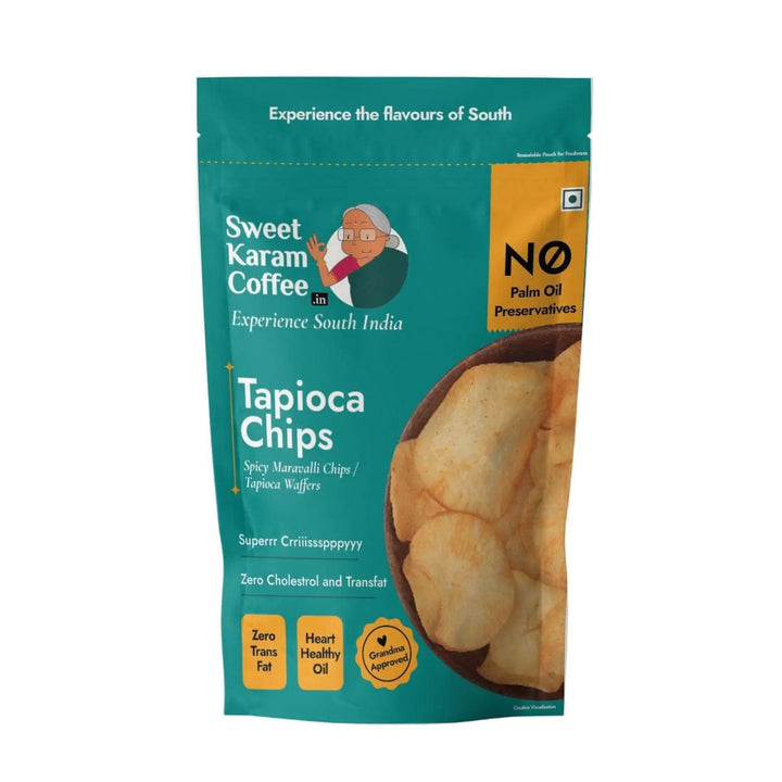 Tapioca chips Pack of 1 (65g) - Sweet Karam Coffee
