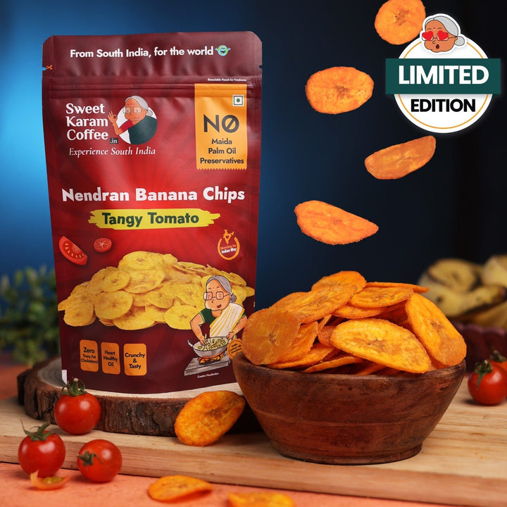 Kerala Banana Chips - Tangy Tomato  - Free Shipping Across India