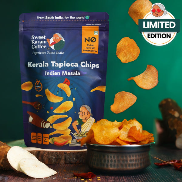 Kerala Tapioca (Kappa) Chips - Indian Masala  - Free Shipping Across India