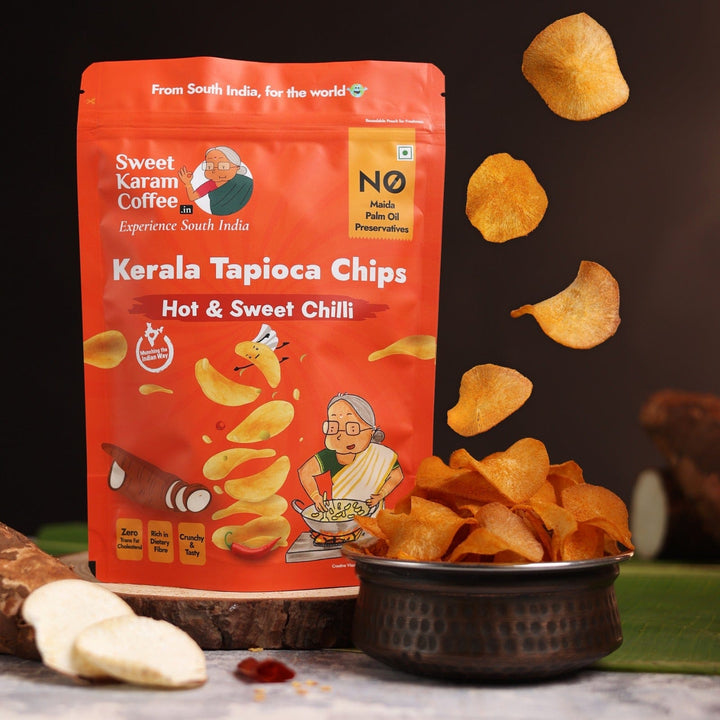 Kerala Flavoured Tapioca Chips - Spl Combo  - Free Shipping Across India