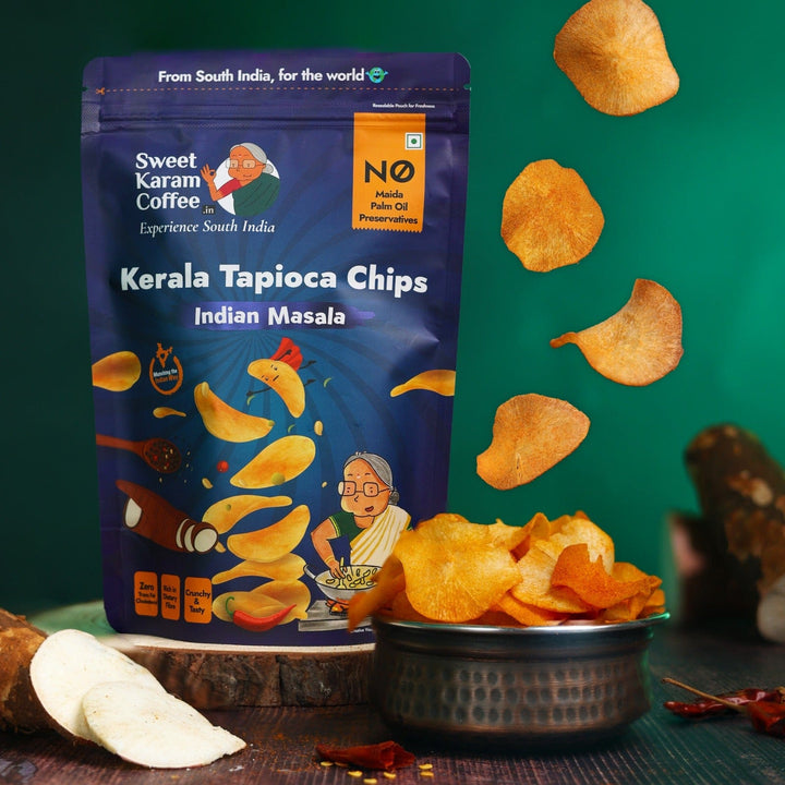 Kerala Flavoured Tapioca Chips - Spl Combo  - Free Shipping Across India