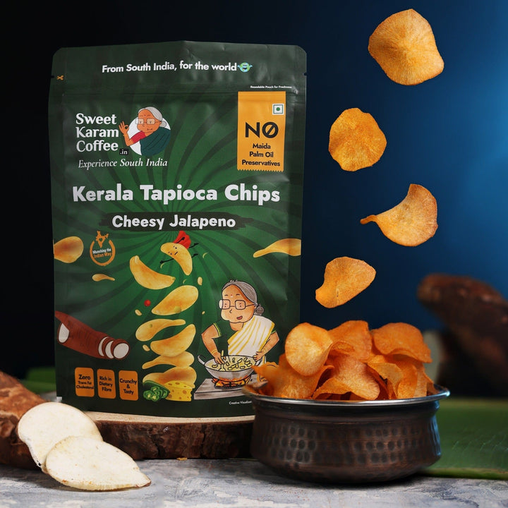 Kerala Flavoured Tapioca Chips - Spl Combo  - Free Shipping Across India