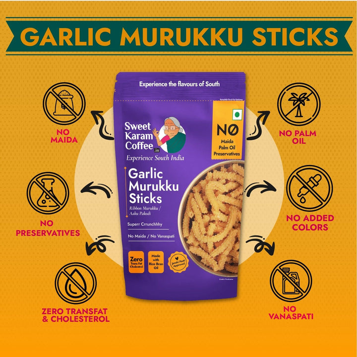 Garlic Murukku Sticks  - Free Shipping Across India