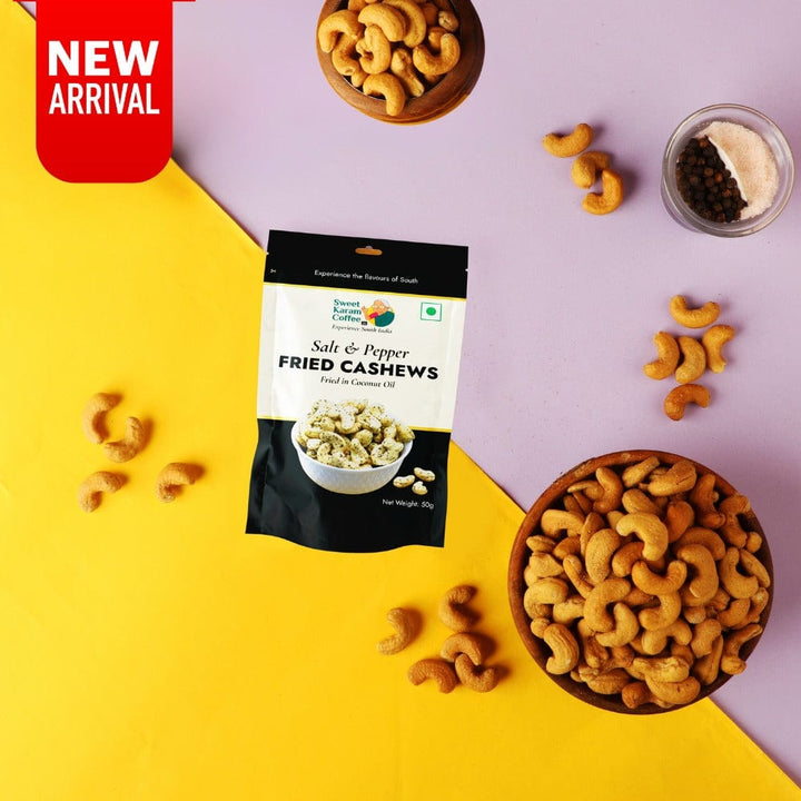 Salt & Pepper Fried Cashews  - Free Shipping Across India