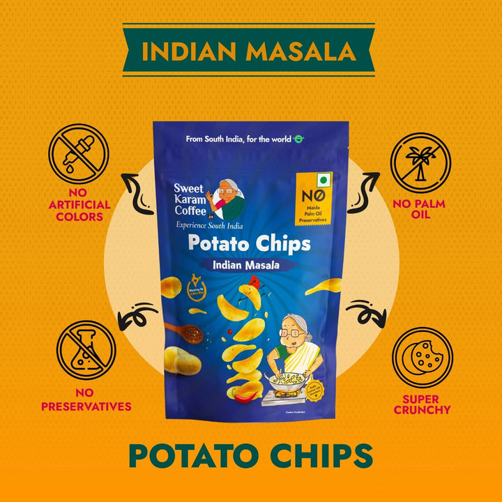 Potato Chips - Indian Masala  - Free Shipping Across India