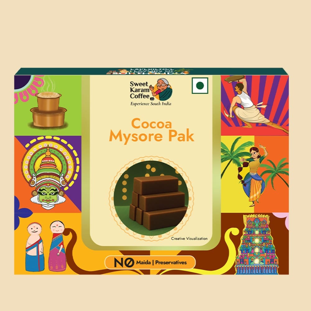 Buy Chocolate Mysore Pak Online | Sweet Karam Coffee