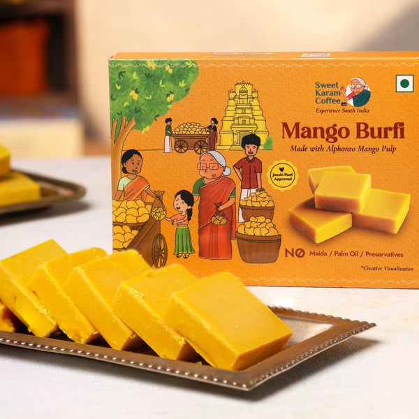 Mango Burfi - Sweet Karam Coffee
