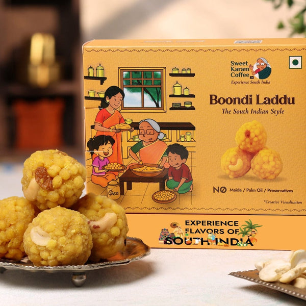 Boondi Laddu - Sweet Karam Coffee