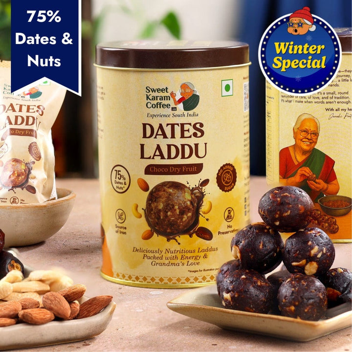 Dates Laddu (Choco Dry Fruit) - Sweet Karam Coffee