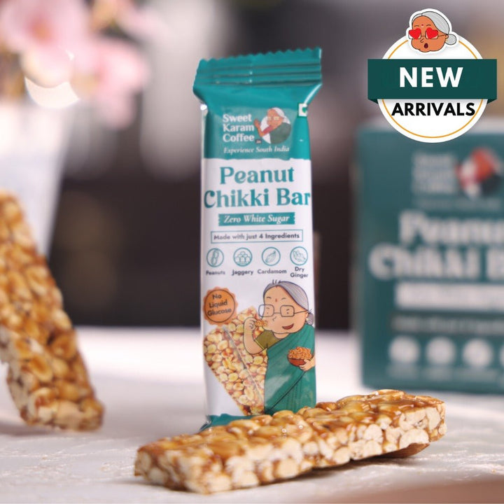 Peanut Chikki Bar 20 g (Zero White Sugar) - Sweet Karam Coffee