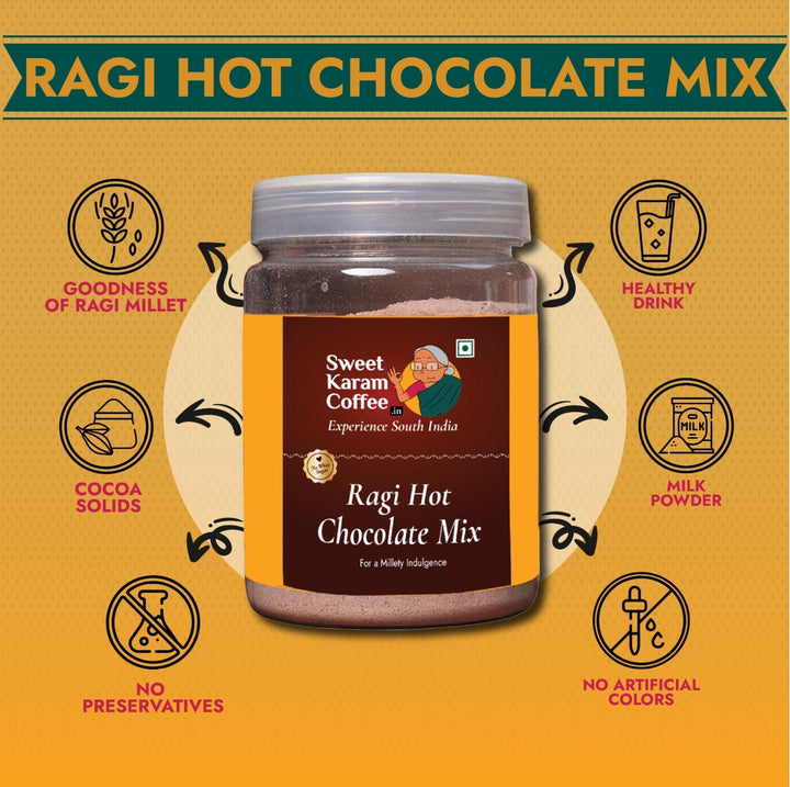 Ragi Hot Chocolate Mix  - Free Shipping Across India