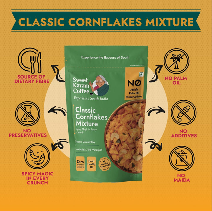 Cornflakes Mixture - Spicy  - Free Shipping Across India