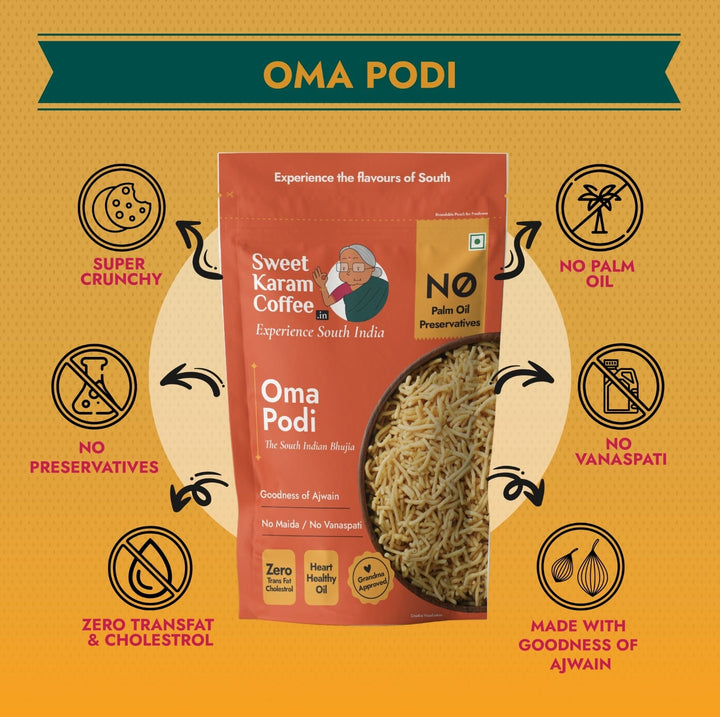 Oma Podi (South Indian Bhujia)  - Free Shipping Across India