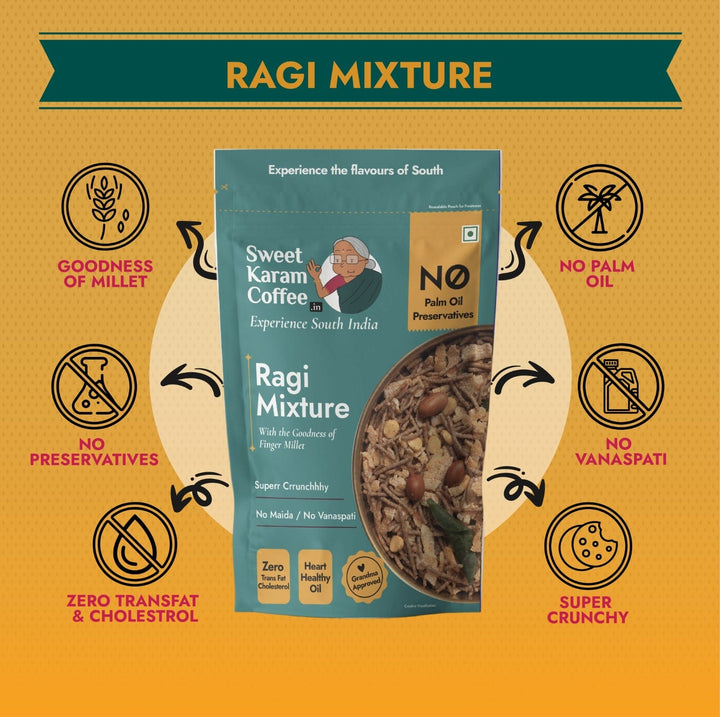 Ragi Mixture (Finger Millet Mixture Sev)  - Free Shipping Across India