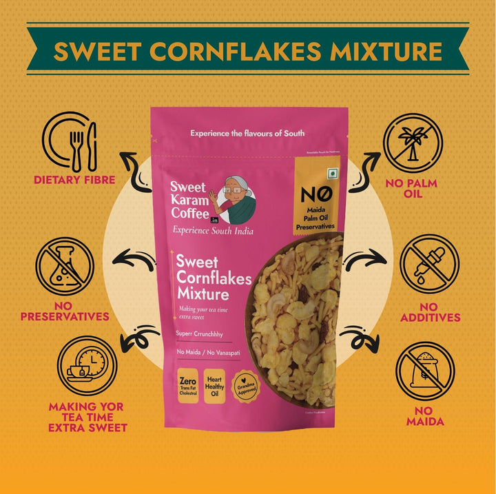 Cornflakes Mixture - Sweet  - Free Shipping Across India