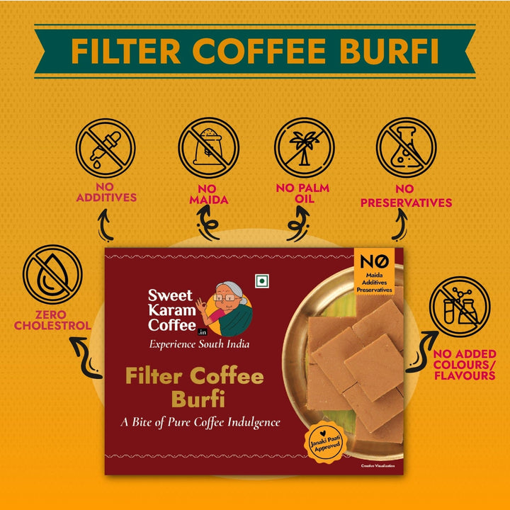 Filter Coffee Burfi  - Free Shipping Across India