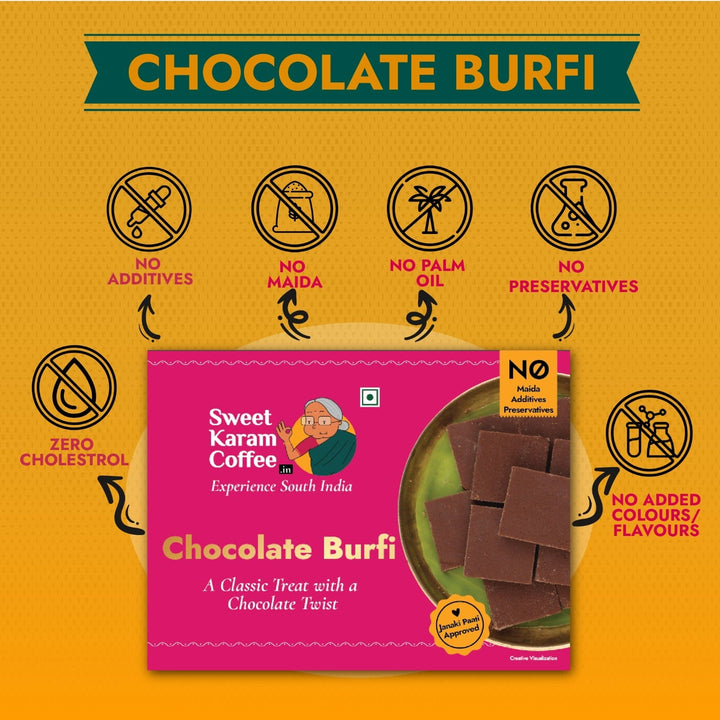 Chocolate Burfi  - Free Shipping Across India