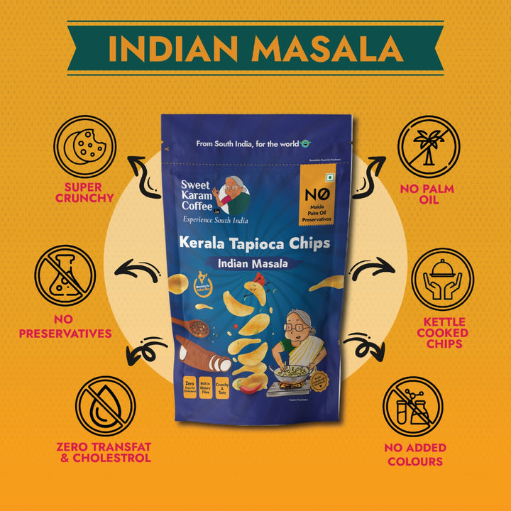 Kerala Tapioca Chips - Indian Masala