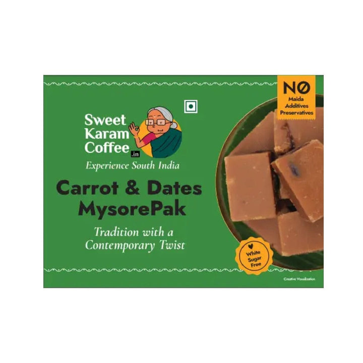 Carrot & Dates Mysore Pak  - Free Shipping Across India