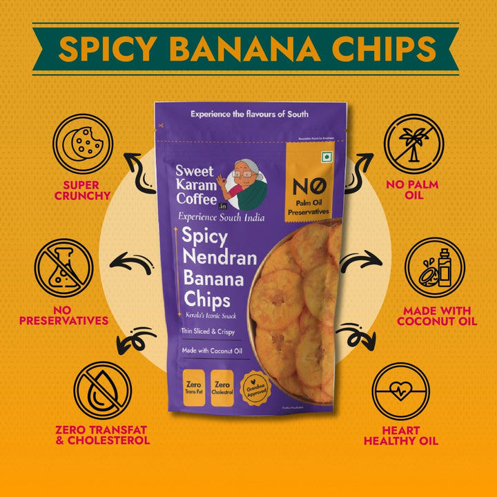 Kerala Spicy Banana Chips  - Free Shipping Across India