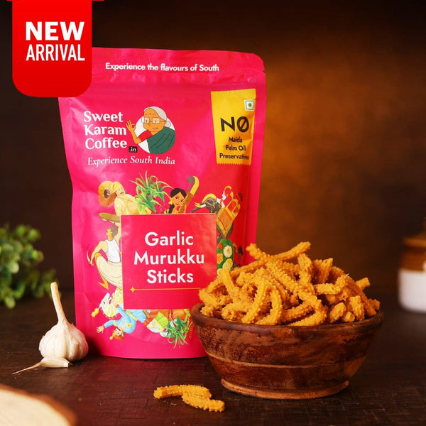 Andhra Spicy Garlic Murukku Sticks  - Free Shipping Across India