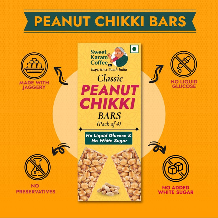 Classic Peanut Chikki Bar  - Free Shipping Across India