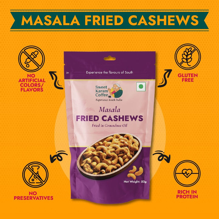 Masala Fried Cashews  - Free Shipping Across India