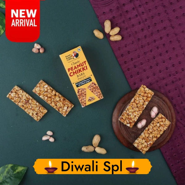 Classic Peanut Chikki Bar  - Free Shipping Across India